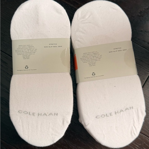 2 pair of Cole Haan White Liner Socks - Picture 2 of 3